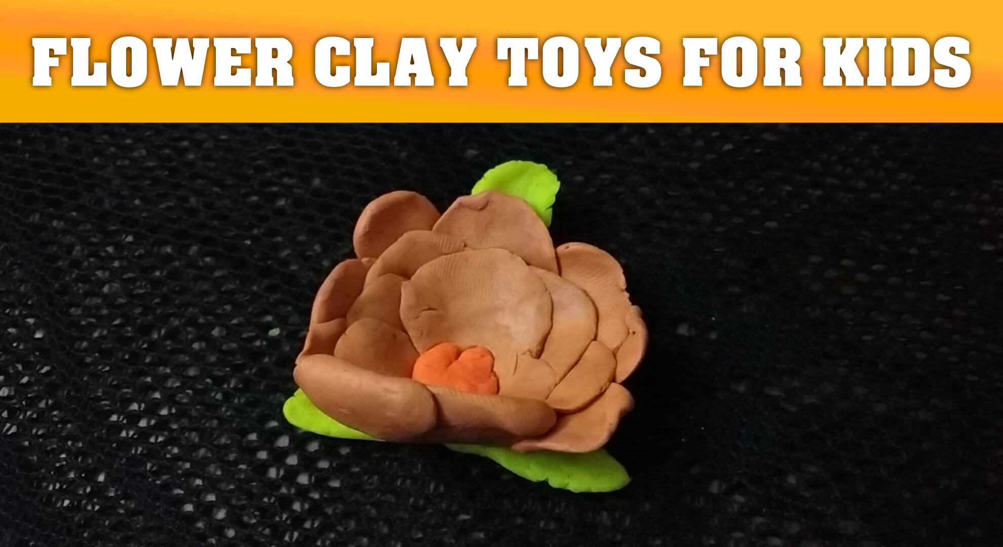 Flower Clay Toys Making for Kids