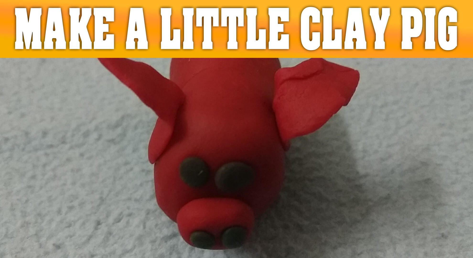 Pig Clay Toys Making for Kids Pig Making Clay Toy making for Kids
