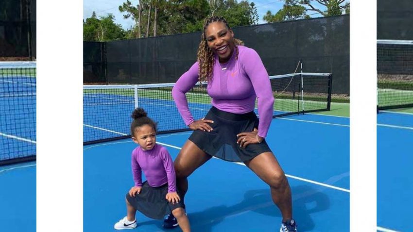 Serena Williams reveals photos of her daughter Olympia