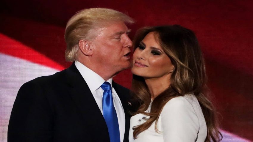 Trump's wife Melania counts down the minutes?