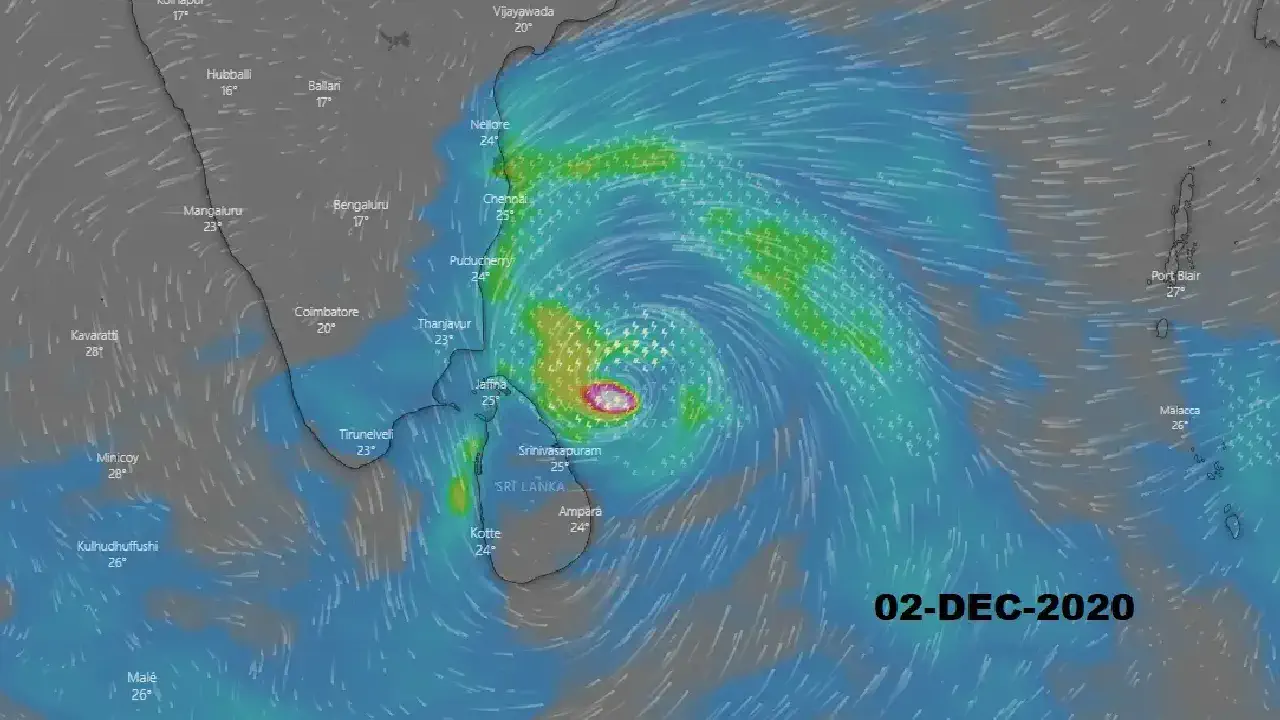 Puravi stormapproaching - severe warning