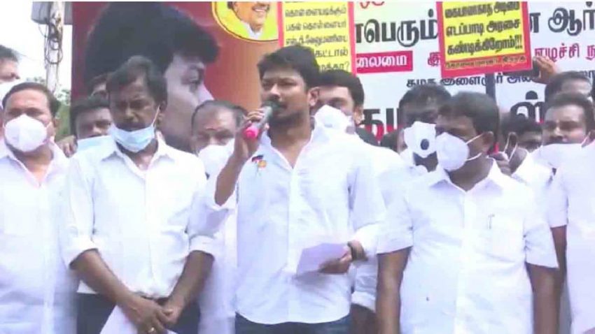 Udayanidhi Stalin, the grandson of the Kalingar who flew the policy for a similar drive?