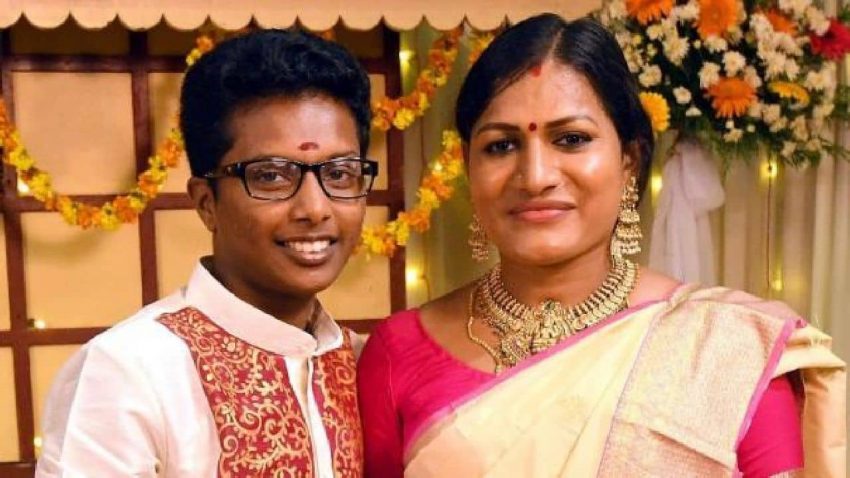Which is the first transgender transgender couple in India to donate an organ?