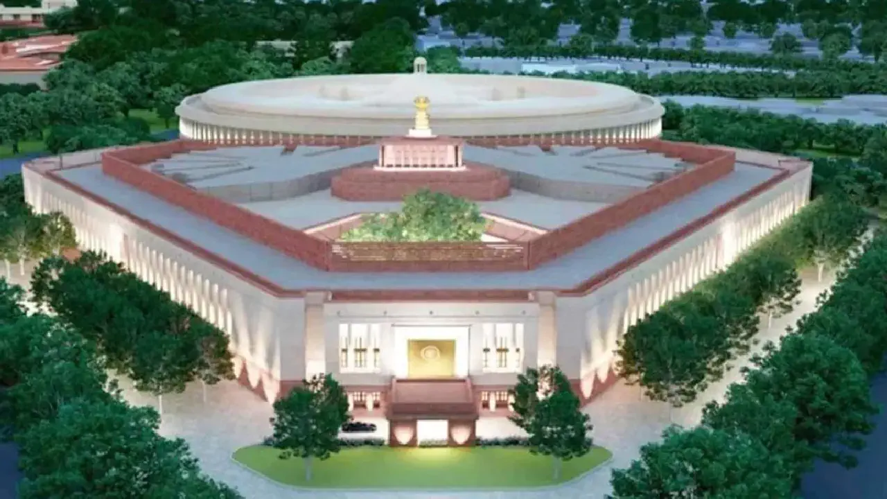Aurangzeb's new parliament building looks like a temple fired by artillery !!!