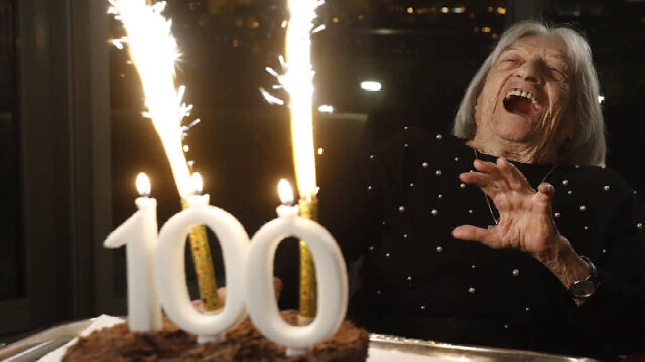 Olympic athlete celebrates 100th birthday !!!