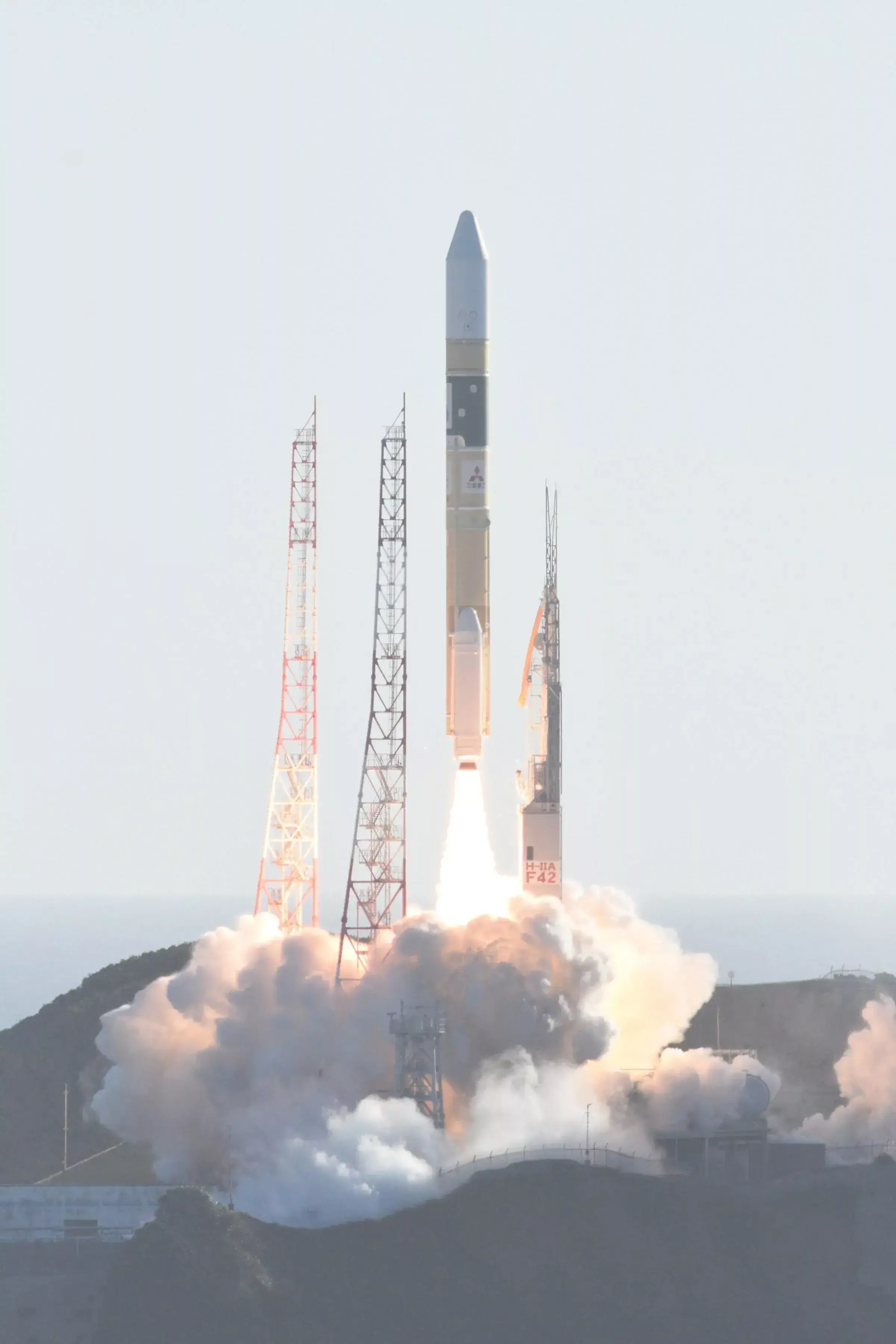 LAUNCH OF UNITED ARAB EMIRATES HOPE MARS MISSION A Japanese H-IIA rocket blasts off carrying Hope, the United Arab Emirates’ Mars mission, on 19 July 2020. Mitsubishi Heavy Industries
