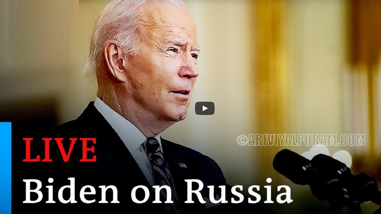 Watch live: US President Biden to address the nation on "consequences" for Russia