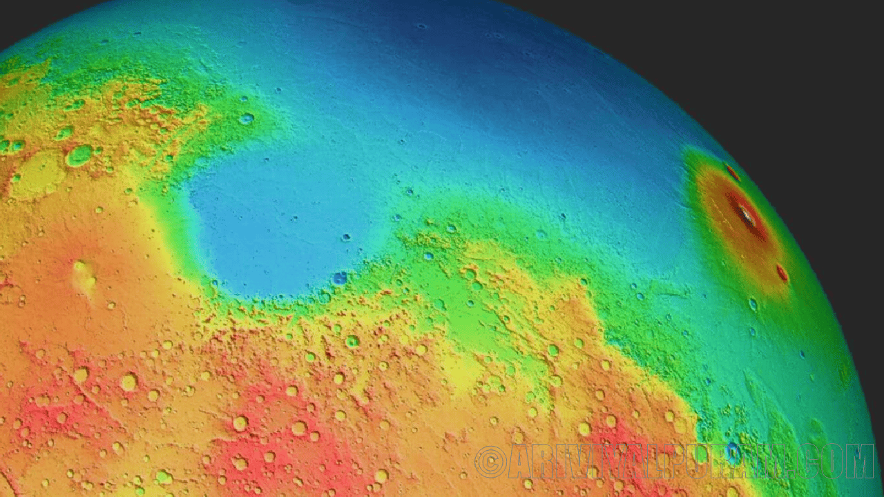 Mars have a thicker crust